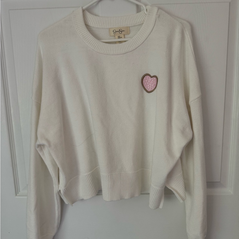 Jessica Simpson White Knit Sweater